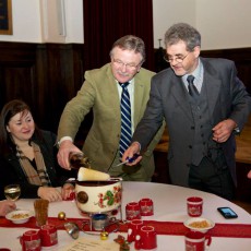 Feuerzangenbowle und gute Gespräche